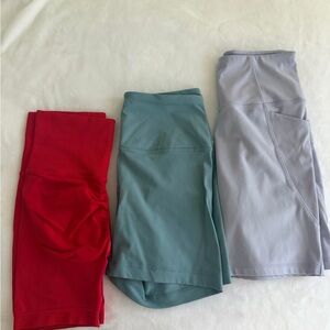 Set of Three Athletic Bike shorts